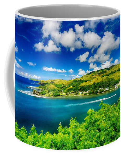 Pristine Coffee Mug featuring the photograph Out on the Water by Amanda Jones
