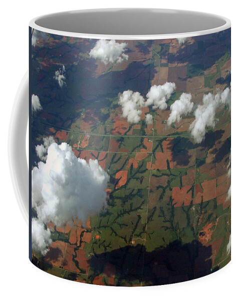 Clouds Coffee Mug featuring the photograph Out the Window by Robert Meanor