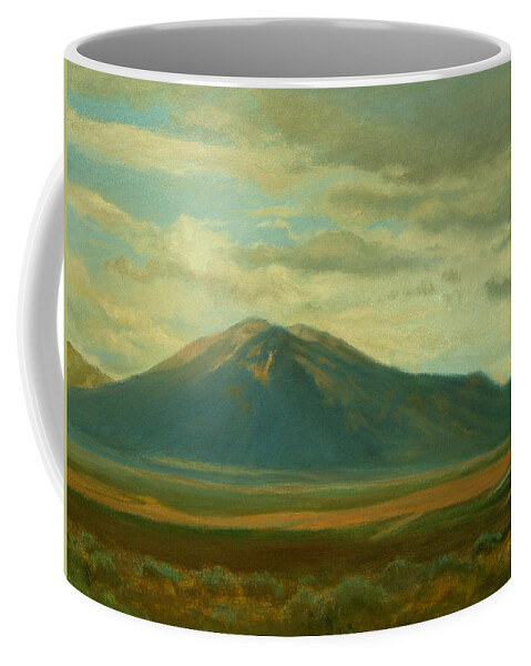 Southwest Coffee Mug featuring the painting Outside Of Taos by Phyllis Tarlow
