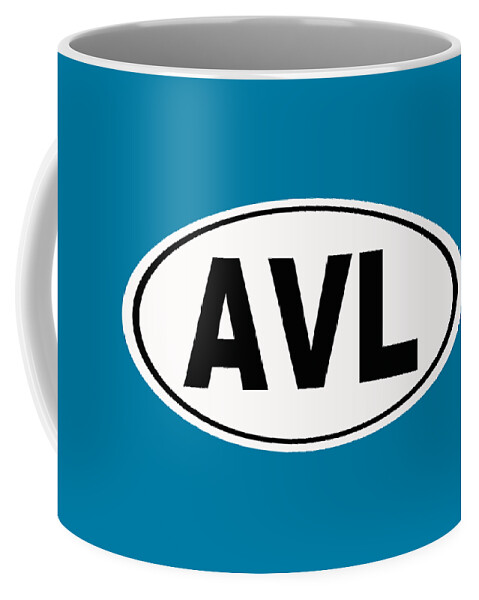 Avl Coffee Mug featuring the photograph Oval AVL Asheville North Carolina Home Pride by Keith Webber Jr