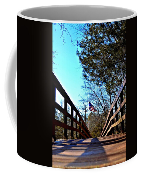 Bridge Coffee Mug featuring the photograph Over the Bridge by Tara Potts