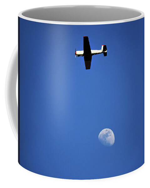 Moon Coffee Mug featuring the photograph Over The Moon by Joe Schofield
