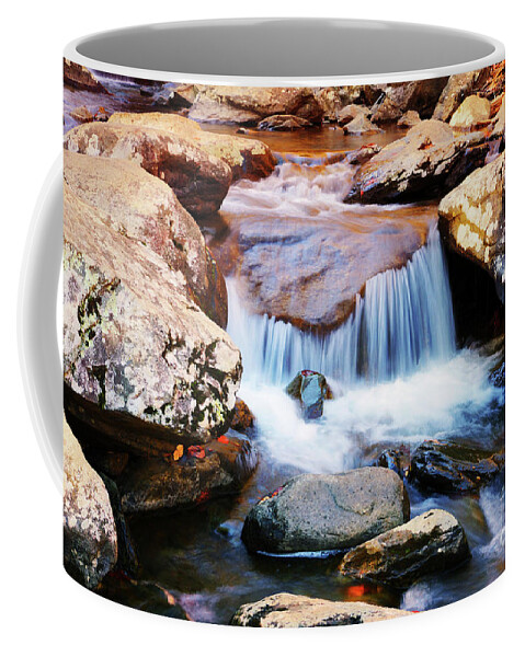 Over Coffee Mug featuring the photograph Over the Rocks by Rebecca Davis