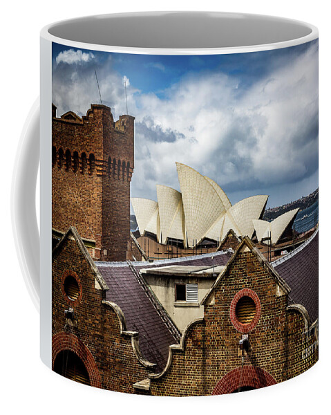 Roofs Coffee Mug featuring the photograph Over the Roof Tops by Perry Webster
