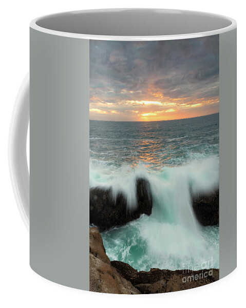 Depoe Bay Coffee Mug featuring the photograph Over the Top by Michael Dawson