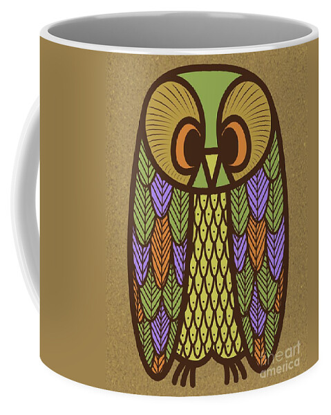 Owl Coffee Mug featuring the digital art Owl 2 by Donna Mibus