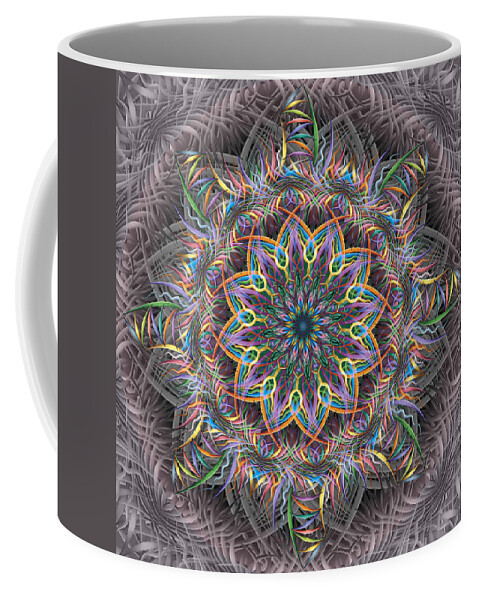 Pinwheel Mandalas Coffee Mug featuring the digital art Perpetual Motion by Becky Titus
