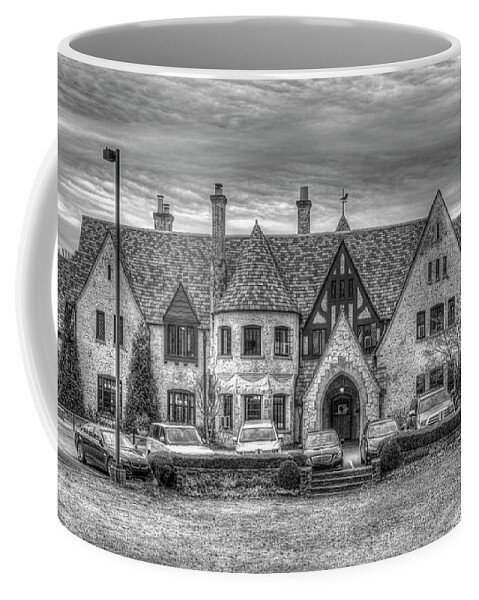 Pace Academy Coffee Mug featuring the photograph Pace Academy B W Buckhead Private School Art by Reid Callaway