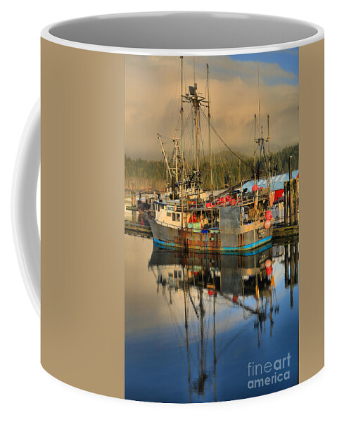 Titan Coffee Mug featuring the photograph Pacific Titan At Port by Adam Jewell