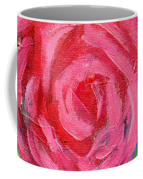 Acrylic Coffee Mug featuring the painting Pack Your Rose Colored Glasses 1 by Marcy Brennan
