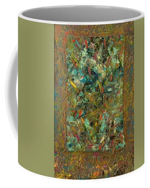 Abstract Coffee Mug featuring the painting Paint number 24 by James W Johnson