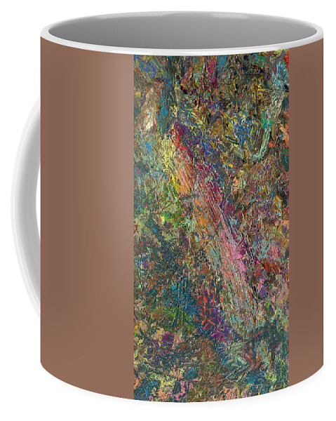 Abstract Coffee Mug featuring the painting Paint number 27 by James W Johnson