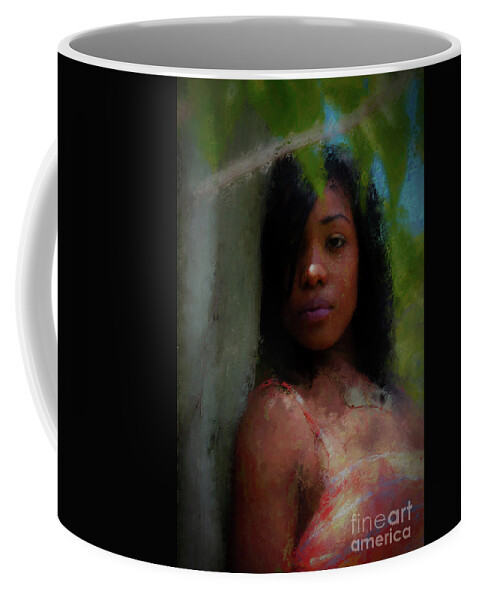 Painted Coffee Mug featuring the photograph Painted Between The Branches by JB Thomas