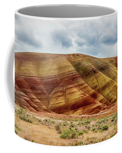 Painted Hills Panorama Coffee Mug featuring the photograph Painted Hills Panorama 2 by Marnie Patchett