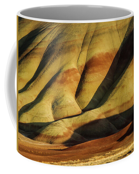 Landscapes Coffee Mug featuring the photograph Painted in Gold by Steven Clark