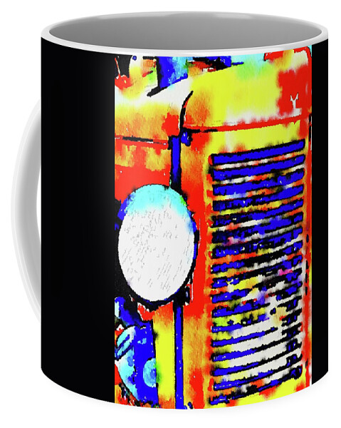 Abstract Truck Grill And Headlight Coffee Mug featuring the photograph Truck Grill abstract by Sandra Lee Scott