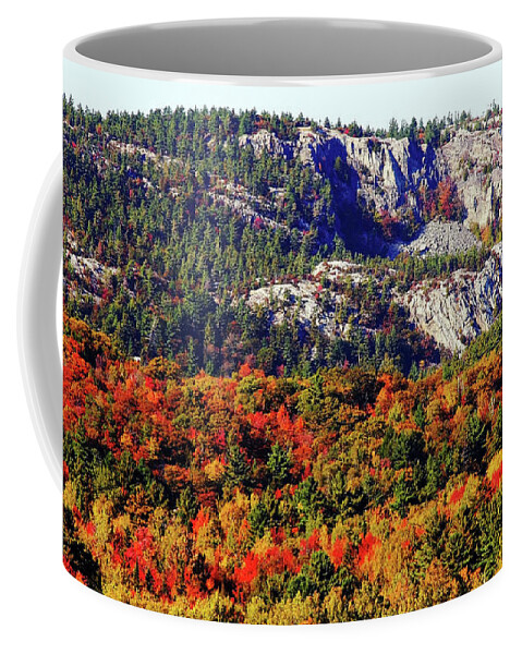 La Cloche Mountains Coffee Mug featuring the photograph Painted Mountains by Debbie Oppermann
