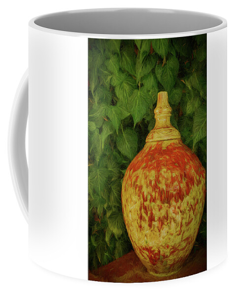 Photo Painting Coffee Mug featuring the photograph Painted Vase by Dave Bosse