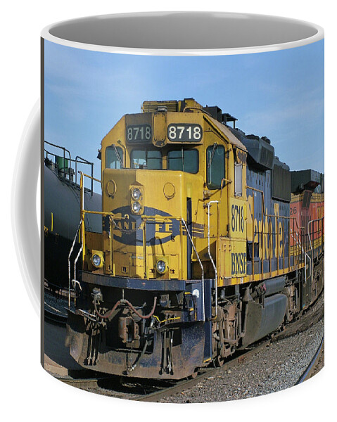 Diesel Train Coffee Mug featuring the photograph Paired Up by Ken Smith