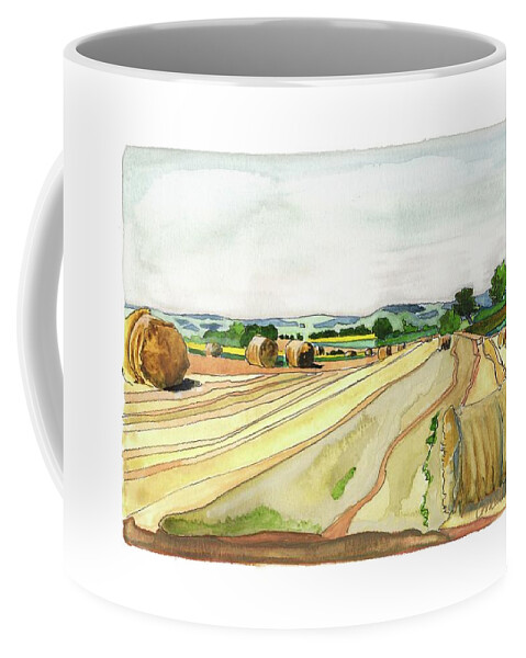 French Countryside Coffee Mug featuring the painting Paizay-Le-Tort, au Sud des Deux-Sevres by Joan Cordell