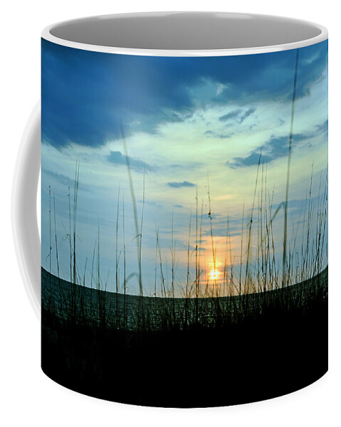 Sunset Coffee Mug featuring the photograph Palm Island by Anthony Baatz