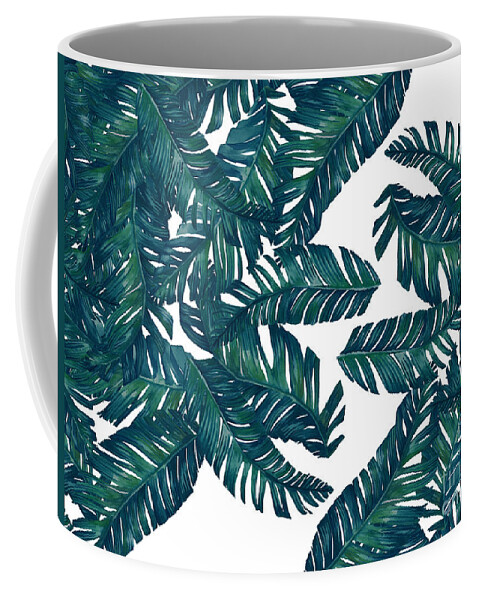 Summer Coffee Mug featuring the digital art Palm Tree 7 by Mark Ashkenazi