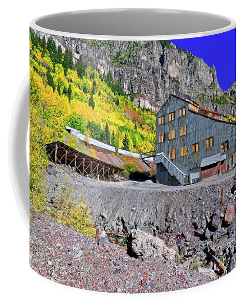 Pandora Mine Coffee Mug featuring the photograph Pandora Mill - Telluride - Colorful Colorado by Jason Politte
