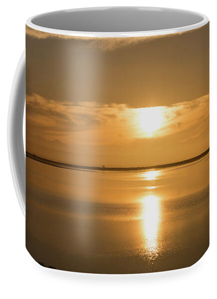 Tasman Bay Coffee Mug featuring the photograph Panorama of sunset at Tasman Bay by Sheila Smart Fine Art Photography