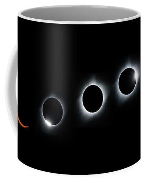 Eclipse Coffee Mug featuring the photograph Panorama of the Great American Eclipse by Tony Hake
