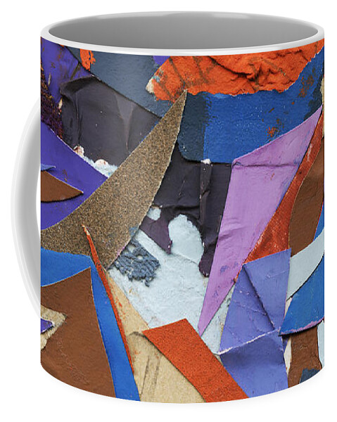 Collage Coffee Mug featuring the mixed media Paper Circus by Shawna Rowe