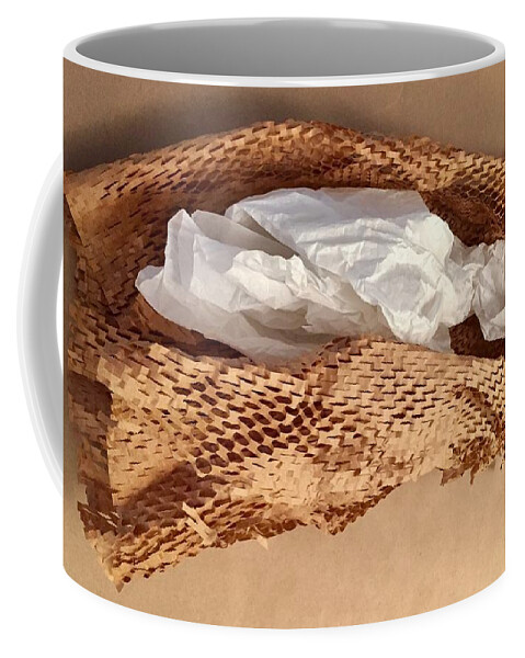 Color Texture Pattern Light Coffee Mug featuring the photograph Paper Series 1-11 by J Doyne Miller