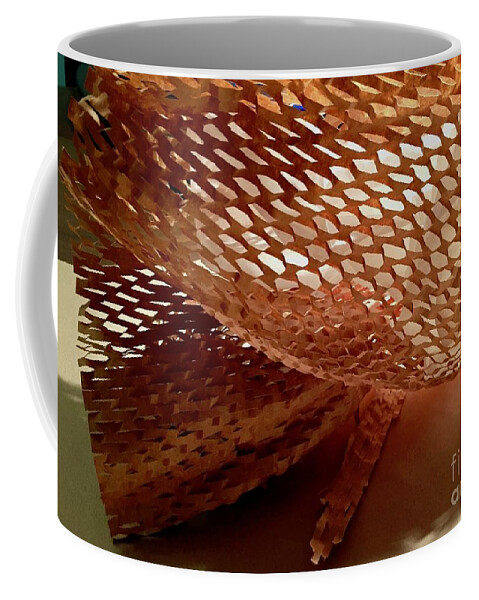 Color Texture Pattern Light Coffee Mug featuring the photograph Paper Series 1-9 by J Doyne Miller