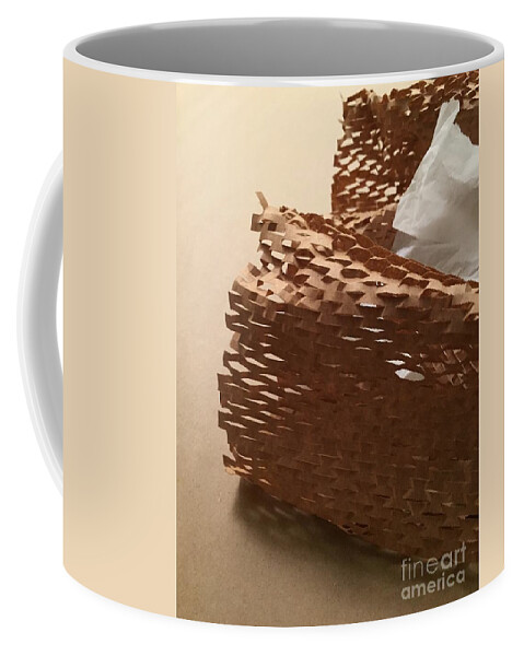 Color Texture Pattern Light Coffee Mug featuring the photograph Paper Series 1-7 by J Doyne Miller