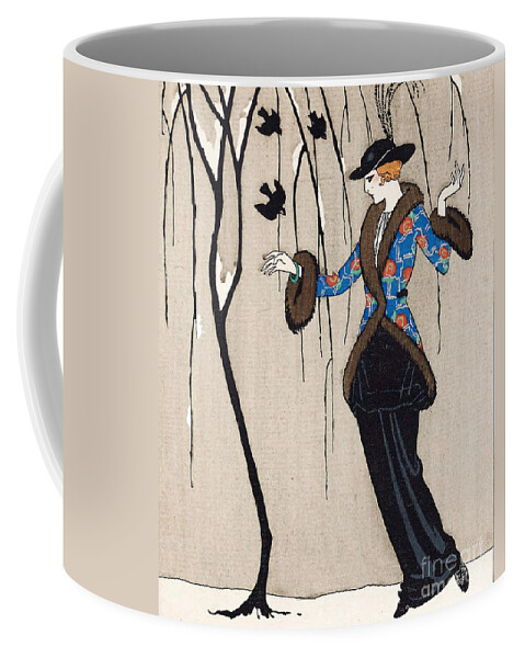 Fashion Coffee Mug featuring the photograph Paquin Dress, George Barbier by Science Source