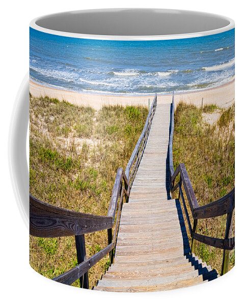 Wooden Boardwalk Coffee Mug featuring the photograph Paradise by Diane Macdonald
