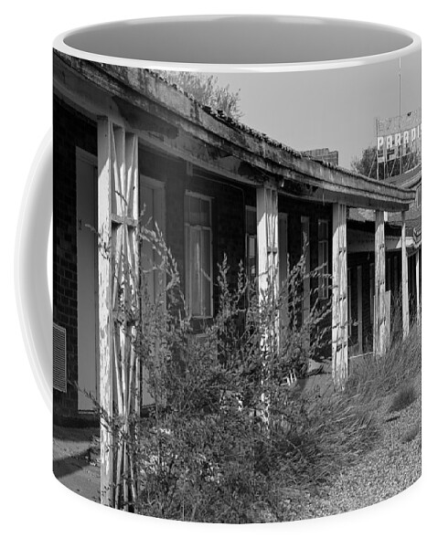 Route 66 Coffee Mug featuring the photograph Paradise Motel in Tucumcari by Rick Pisio