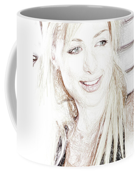 Paris Hilton Coffee Mug by Raina Shah - Pixels Merch