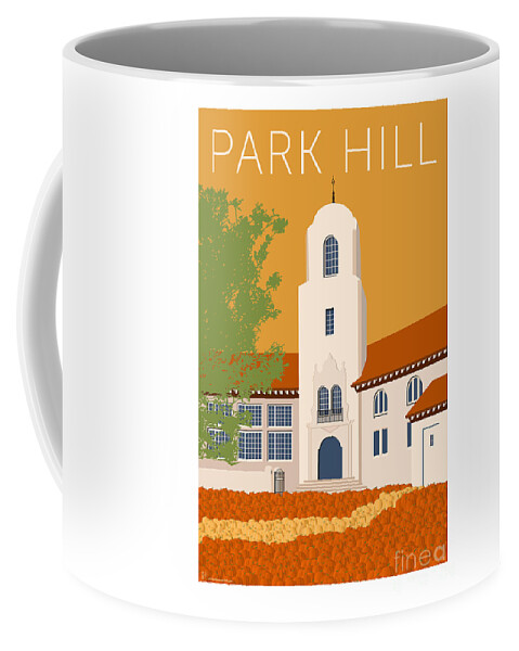 Denver Coffee Mug featuring the digital art Park Hill Gold by Sam Brennan