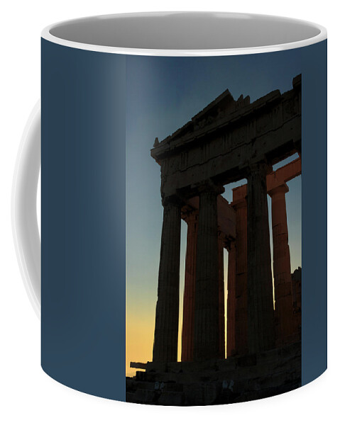 Parthenon Coffee Mug featuring the photograph Parthenon at Sunset by Travis Rogers