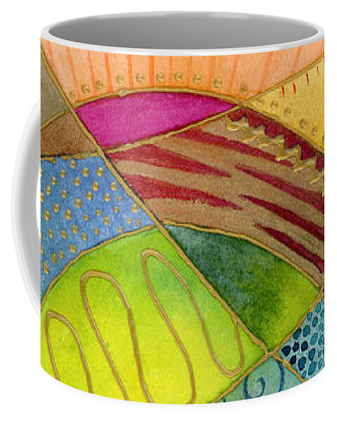 Abstract Coffee Mug featuring the painting Particles by Amy Kirkpatrick