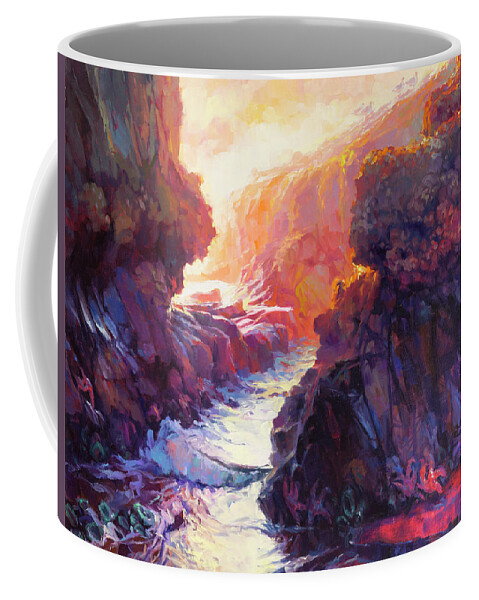 Ocean Coffee Mug featuring the painting Passage by Steve Henderson