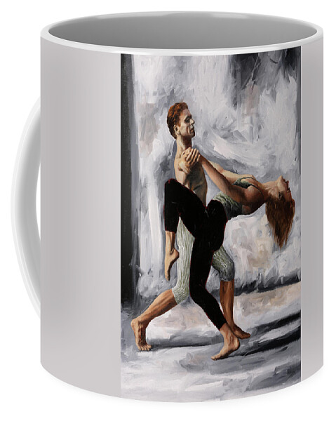 Dancers Coffee Mug featuring the painting I Passi Della Danza by Guido Borelli