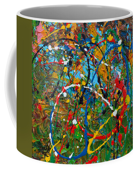 Modern Coffee Mug featuring the painting Passionate Moments by Donna Blackhall