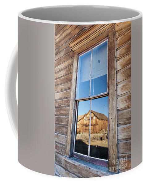 Landscape. Bodie State Park Coffee Mug featuring the photograph Past Reflections by Charles Garcia