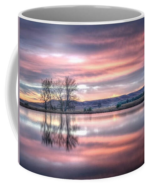 Sunrise Coffee Mug featuring the photograph Pastel Sunrise by Fiskr Larsen