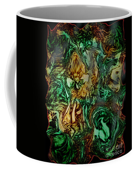 Abstract Coffee Mug featuring the digital art Patches by Rindi Rehs