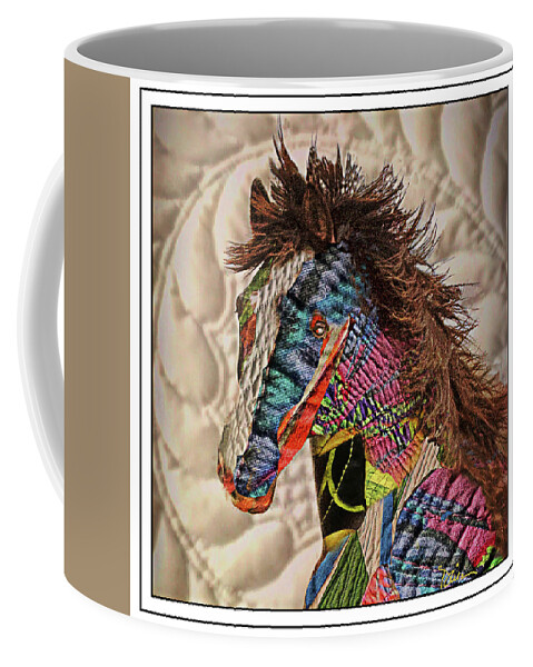 Horse Coffee Mug featuring the photograph Patchwork Horse by Peggy Dietz