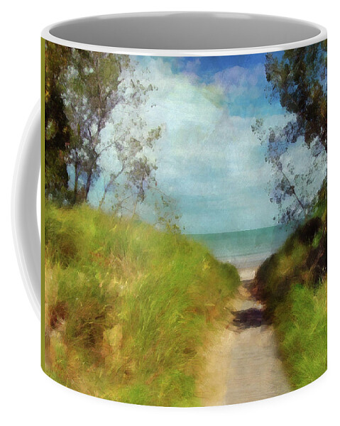 Cedric Hampton Coffee Mug featuring the photograph Path To Whihala Beach 2 by Cedric Hampton