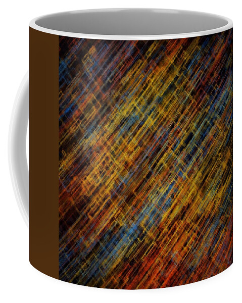 Abstract Coffee Mug featuring the painting Pathways of the Subconscious by Sandy MacGowan