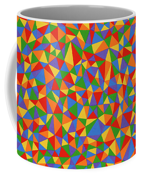 Abstract Coffee Mug featuring the painting Patience by Janet Hansen